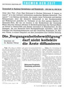 Ausriss aus dem "Deutschen Ärzteblatt"