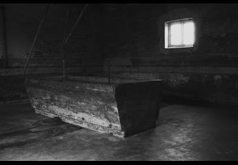 Stalag X B, Sandbostel Barracke der Kriegsgefangenen auf dem Gelände der heutigen Gedenkstätte