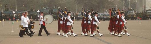 Golden Jubilee Parade: The First Batallion of the Scots Guards (photo: C. Lentz)