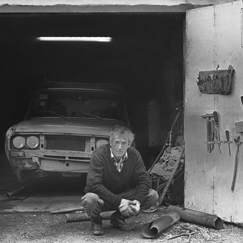Garage auf Kamtschatka, Herbst 1991, Foto: © Anselm Graubner