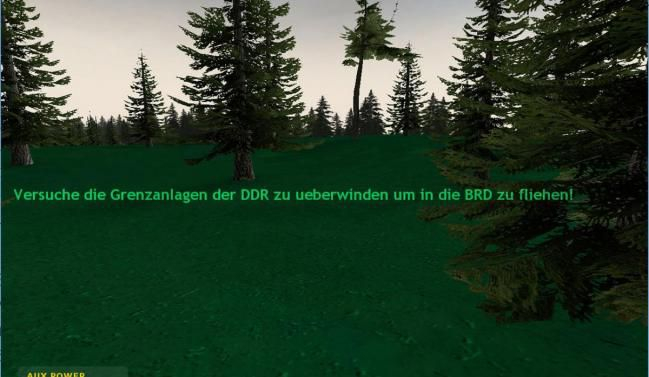Abb. 2: Screenshot aus 1378(km). Geflüchtete sollen über die Grenzanlagen in die BRD entkommen. © Jens M. Stober/1378(km).