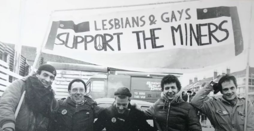 LGSM Mitglieder, Filmstill aus Pride - Real Life Inspiration (2014).