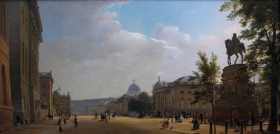 Unter den Linden, 1856 von Eduard Gaertner. Foto: anagoria. Quelle: Wikimedia Commons. Lizenz: Public Domain