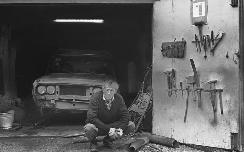 Garage auf Kamtschatka, Herbst 1991, Foto: © Anselm Graubner
