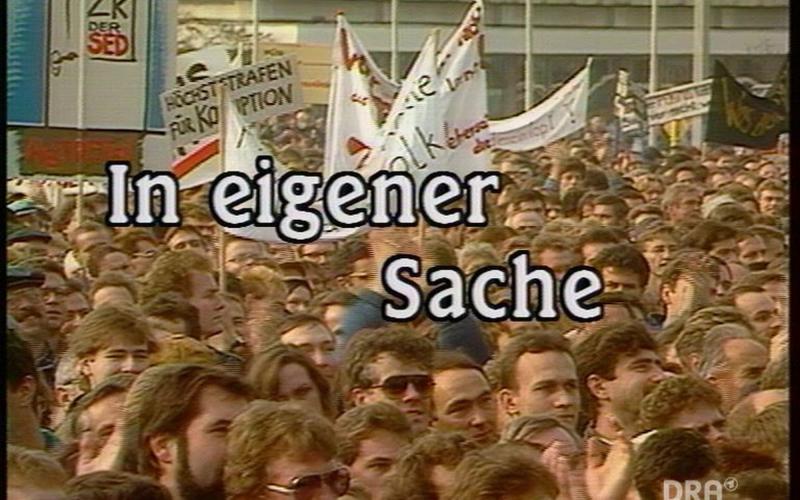 Demonstrant:innen gegen die SED-Diktatur