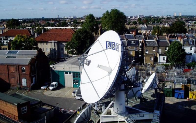 Satellitenanlage in der Nähe von Hammersmith