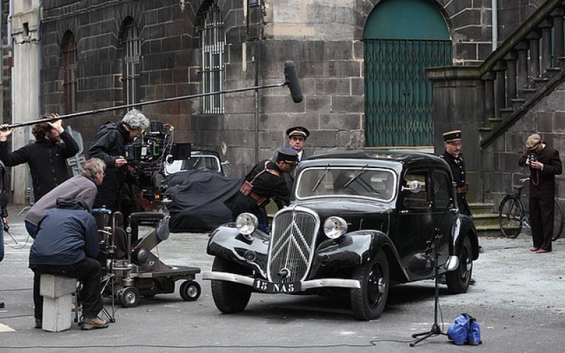 Dreharbeiten zu einem historischen Fernsehfilm in Clermont-Ferrand