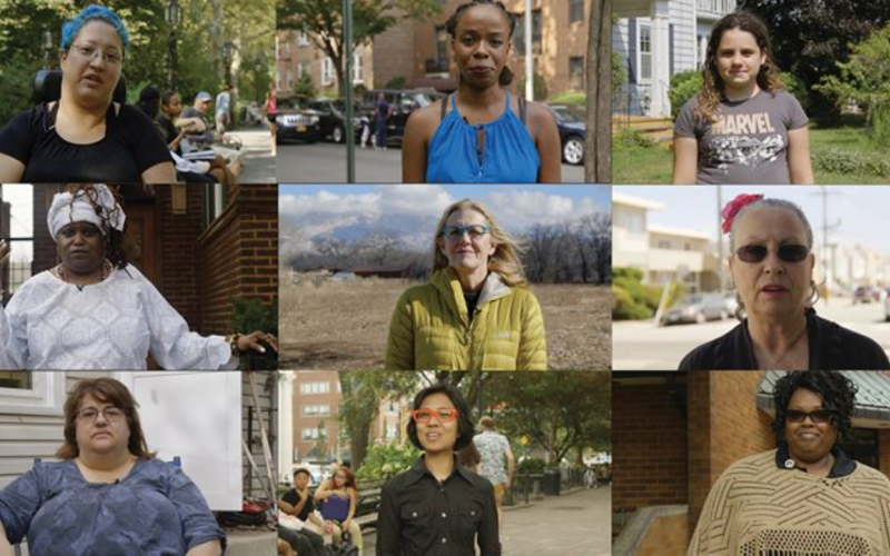 Filmstills aus den Dreharbeiten zu Yours in Sisterhood von Irene Lusztig (USA 2018).