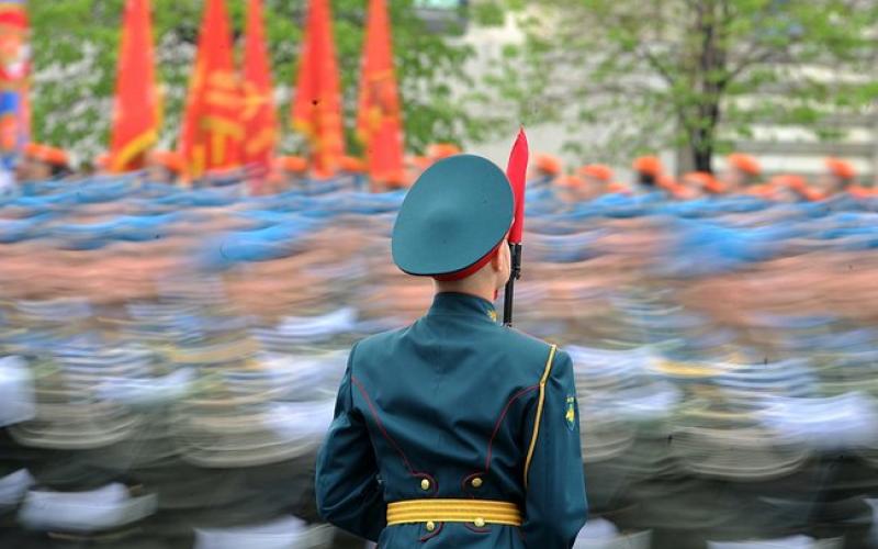 Militärparade in Moskau am 9. Mai 2012 aus Anlass des 67. Jahrestags des Sieges im Großen Vaterländischen Krieg (9.5.2012) © Presidential Press and Information Office