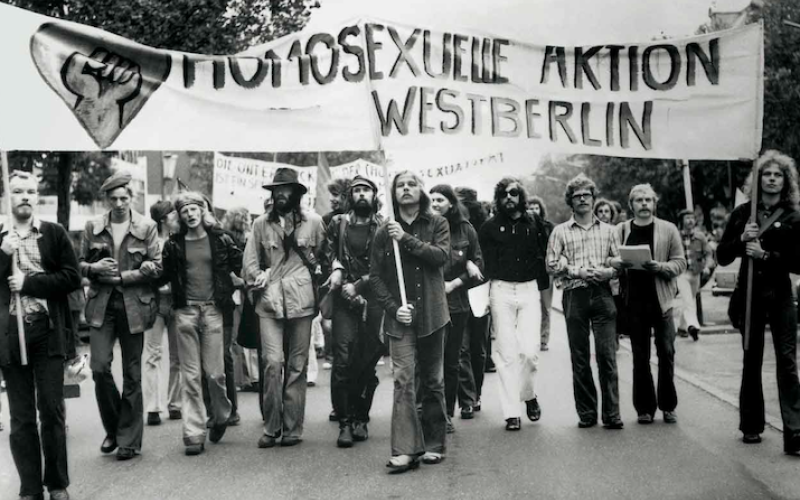 Demonstration der Homosexuellen Aktion Westberlin