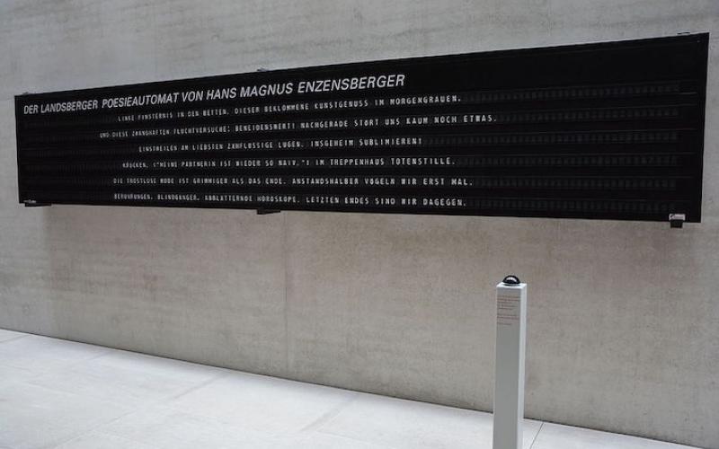 Der Landsberger Poesieautomat von Hans Magnus Enzensberger