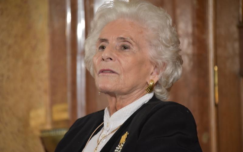 Schoschana Rabinovici im zweiten Teil von „Die letzten Zeugen“ am Wiener Burgtheater, 20. Januar 2015. 