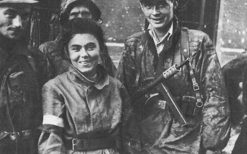 Soldatinnen des Battalion Zóska am 2. September 1944
