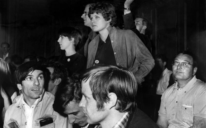 Rudi Dutschke im Kontext der Studentenrevolte 1967/68, West-Berlin