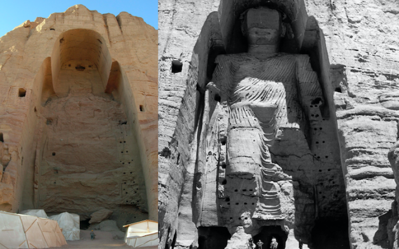 Die Buddha-Statuen von Bamiyan sind wohl das bekannteste Beispiel für die Zerstörung des Weltkulturerbes durch Krieg und Terror. Sie gehörten zum UNESCO Kulturerbe und wurden im Jahr 2001 von den Taliban zerstört.