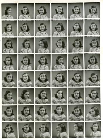 Passbilder von Anne Frank 1939