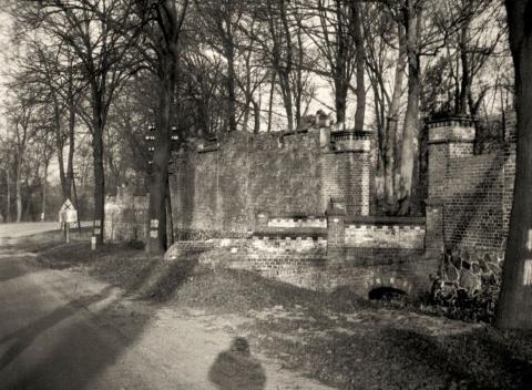 Ansicht der Mauer des Jüdischen Friedhofs von Słubice