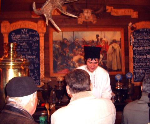 Russischer „Traktir“ auf dem Weihnachtsmarkt vor dem Schloss Charlottenburg, 2008