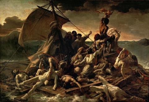 JEAN LOUIS THÉODORE GÉRICAULT - La Balsa de la Medusa (Museo del Louvre, 1818-19)