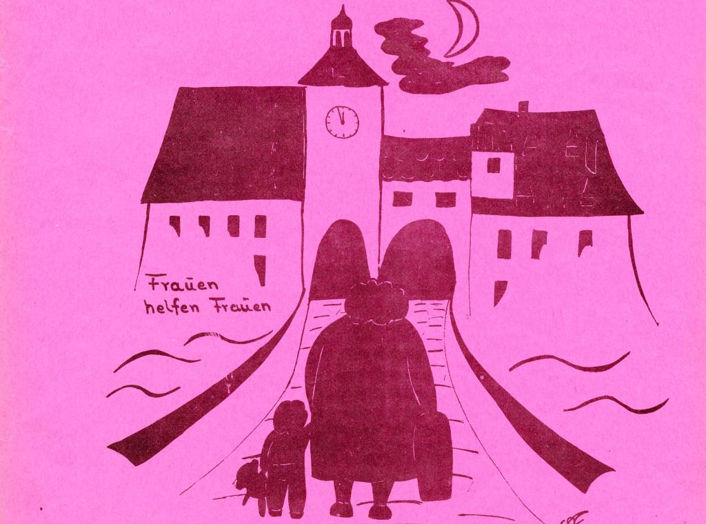 Flugblatt der Regensburger Frauenhaus Initiative, 1977.