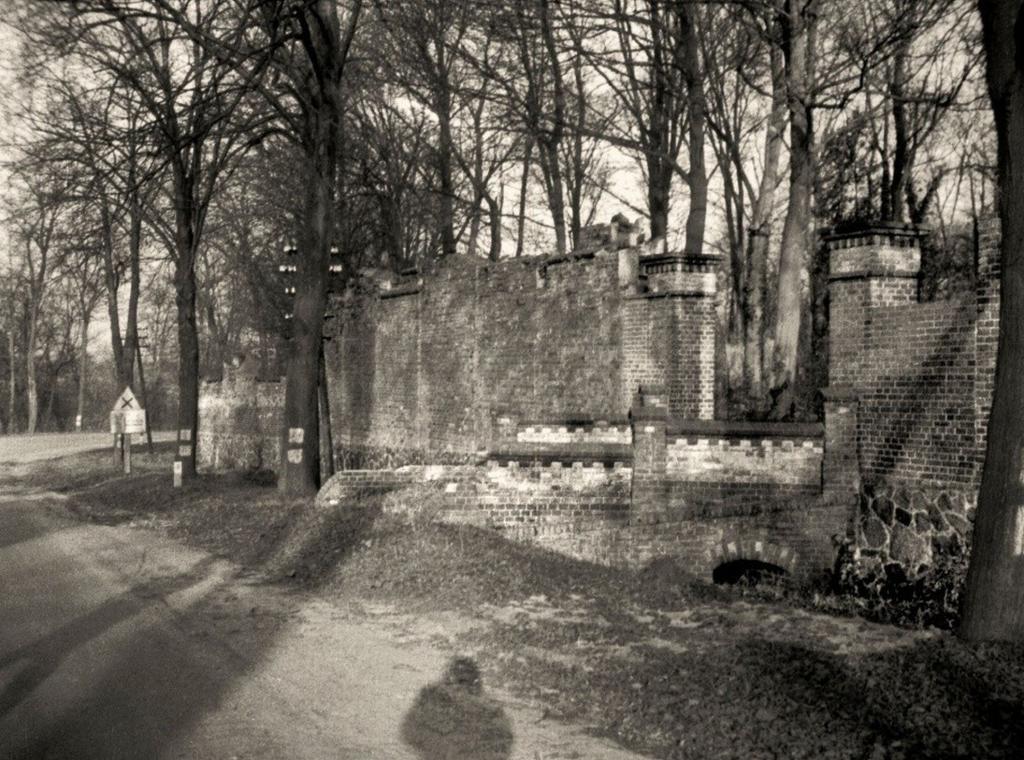 Ansicht der Mauer des Jüdischen Friedhofs von Słubice