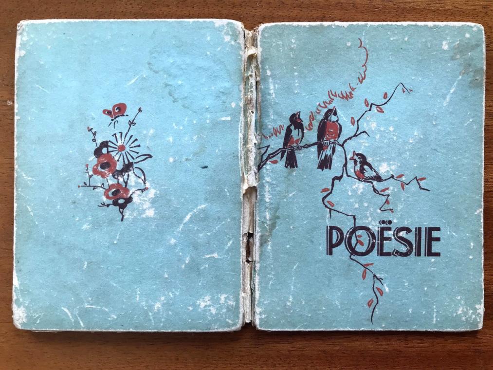 The cover of the poetry (‘poësie’) album that Ger’s mother kept after the war.
