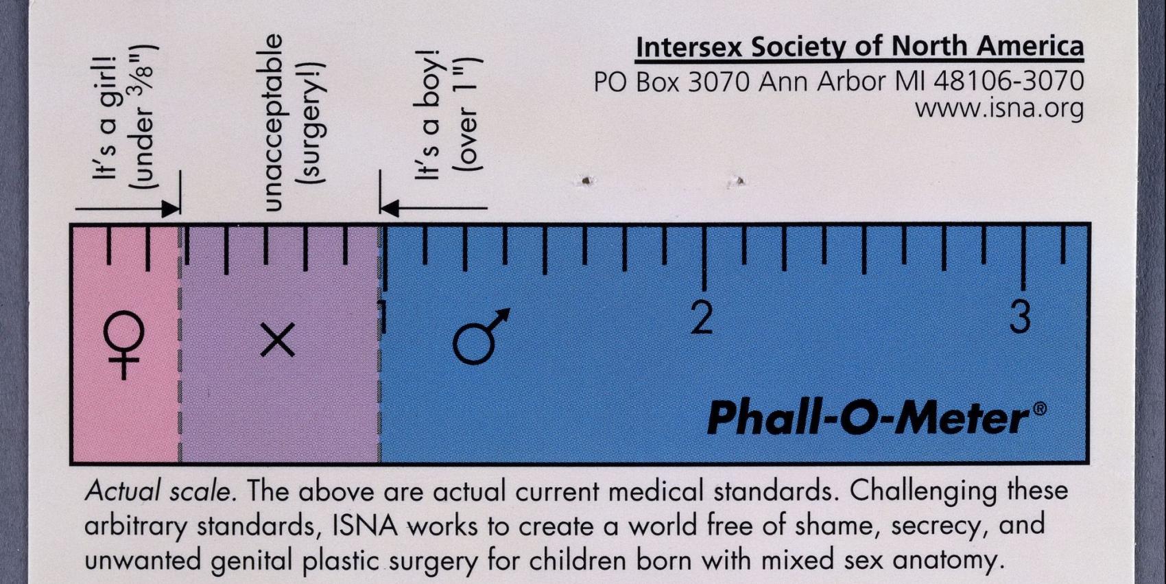 „Phall-O-Meter“ der Intersex Society North America