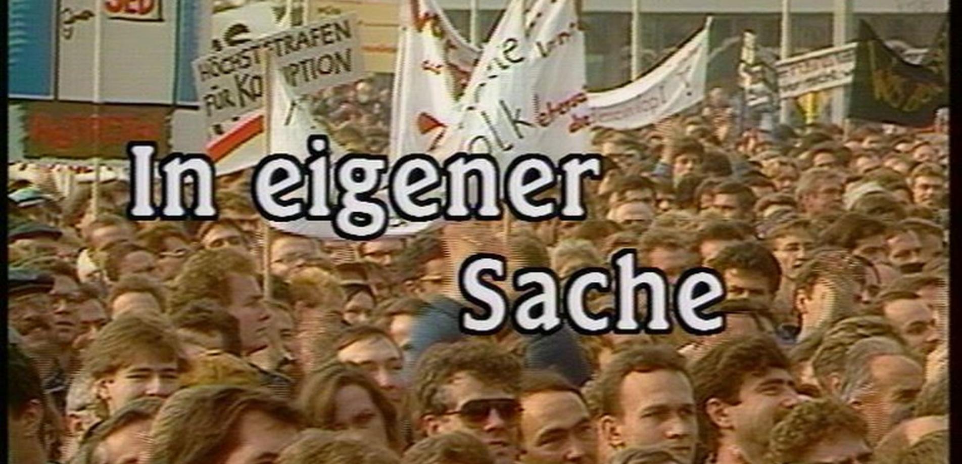 Demonstrant:innen gegen die SED-Diktatur
