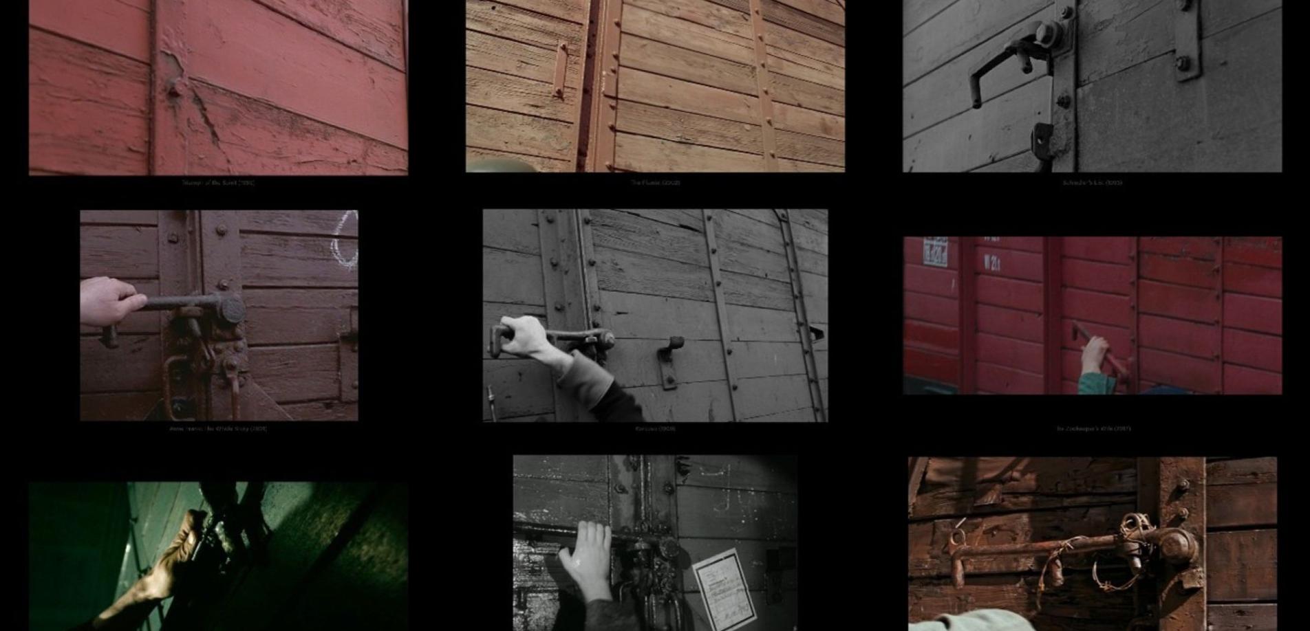 Collage aus HOLOFICTION mit linear hintereinander montierten Spielfilmausschnitten