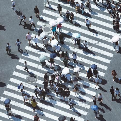 Dick Thomas Johnson, Shibuya Scramble Crossing, Tokyo, Japan, Creative Commons Attribution 2.0 Generic license.