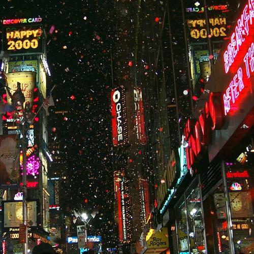 Times Square in New York an Silvester 1999