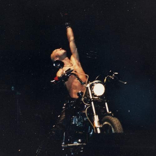 Rob Halford auf Motorrad