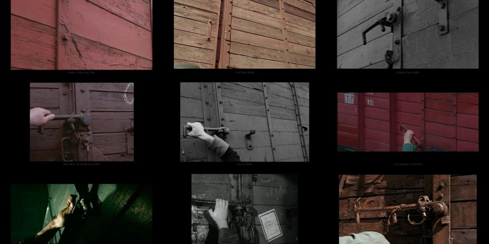 Collage aus HOLOFICTION mit linear hintereinander montierten Spielfilmausschnitten