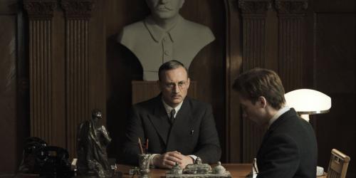 Staatsanwalt Alexander Kornew im Büro des Generalstaatsanwalts der UdSSR Andrei Wyschinski.