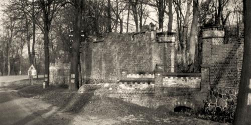 Ansicht der Mauer des Jüdischen Friedhofs von Słubice